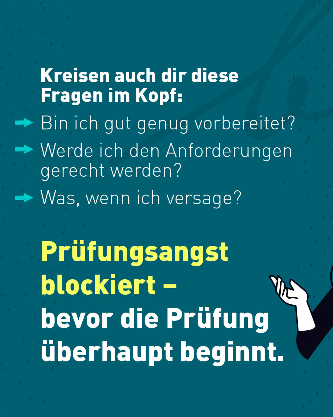 Das Herz rast. Und die Prüfung hat noch nicht einmal angefangen – Blogbeitrag von Bettina Thierer Coaching